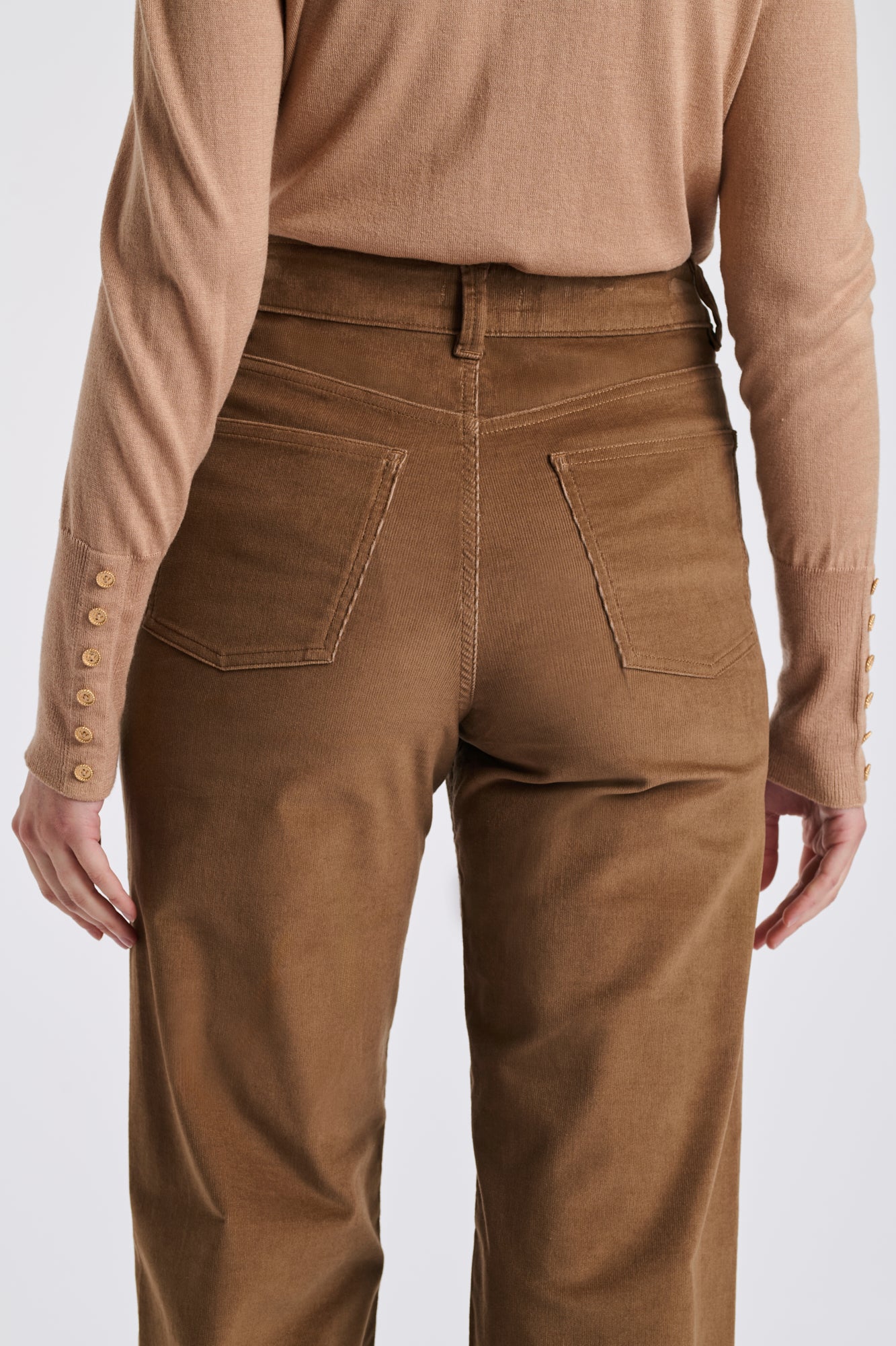 Jean large en velours côtelé