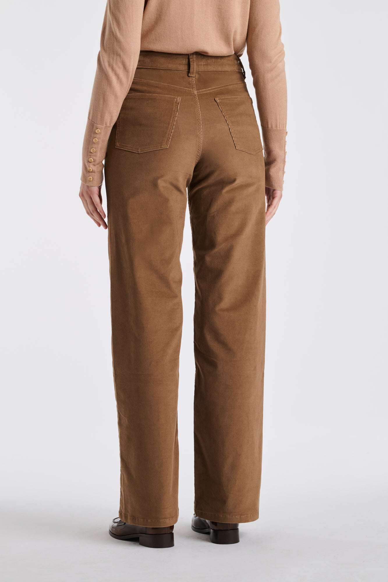 Jean large en velours côtelé