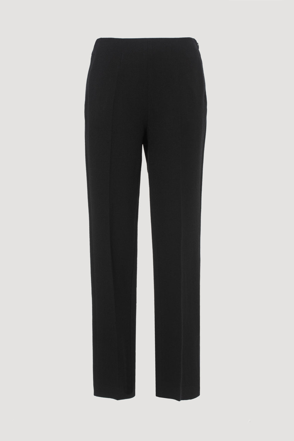 Pantalon cigarette en crêpe de laine