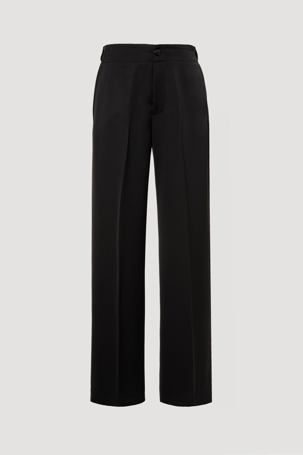 Pantalon large elastiqué en satin