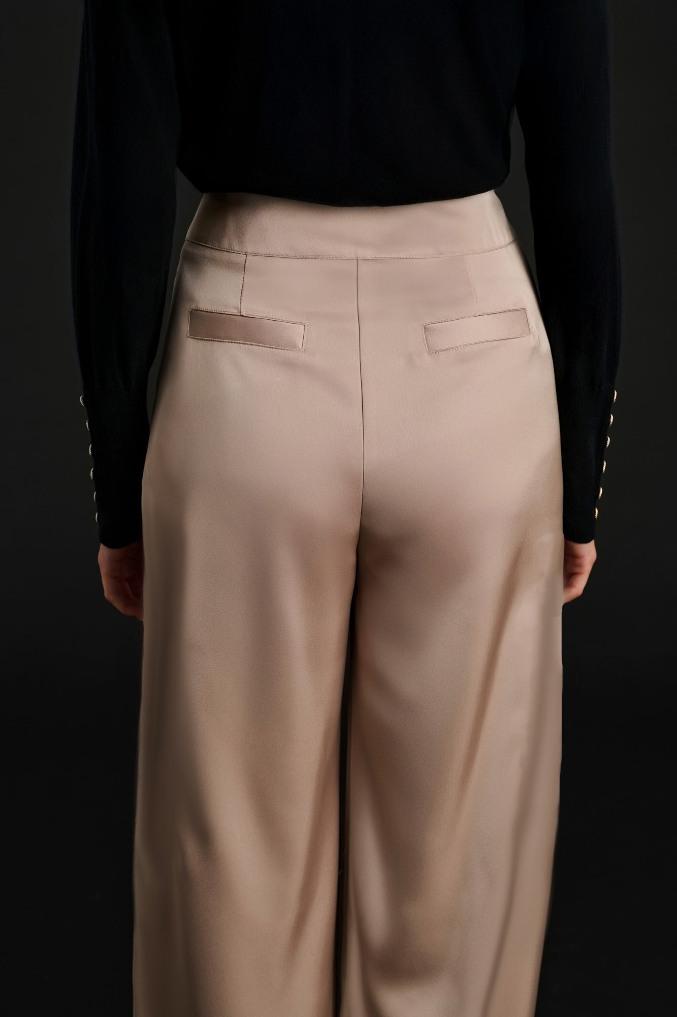 Satin trousers