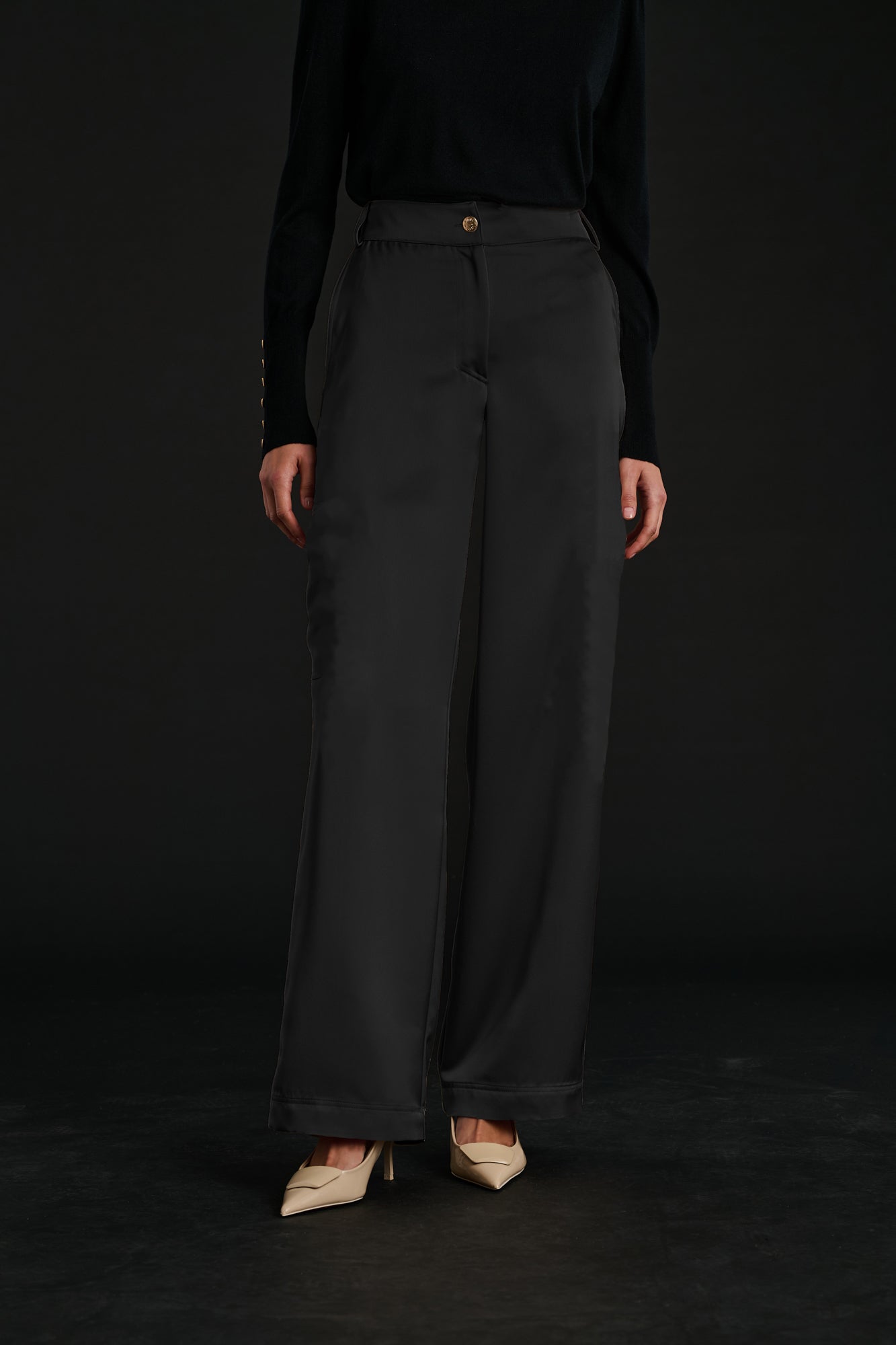 Pantalon en satin