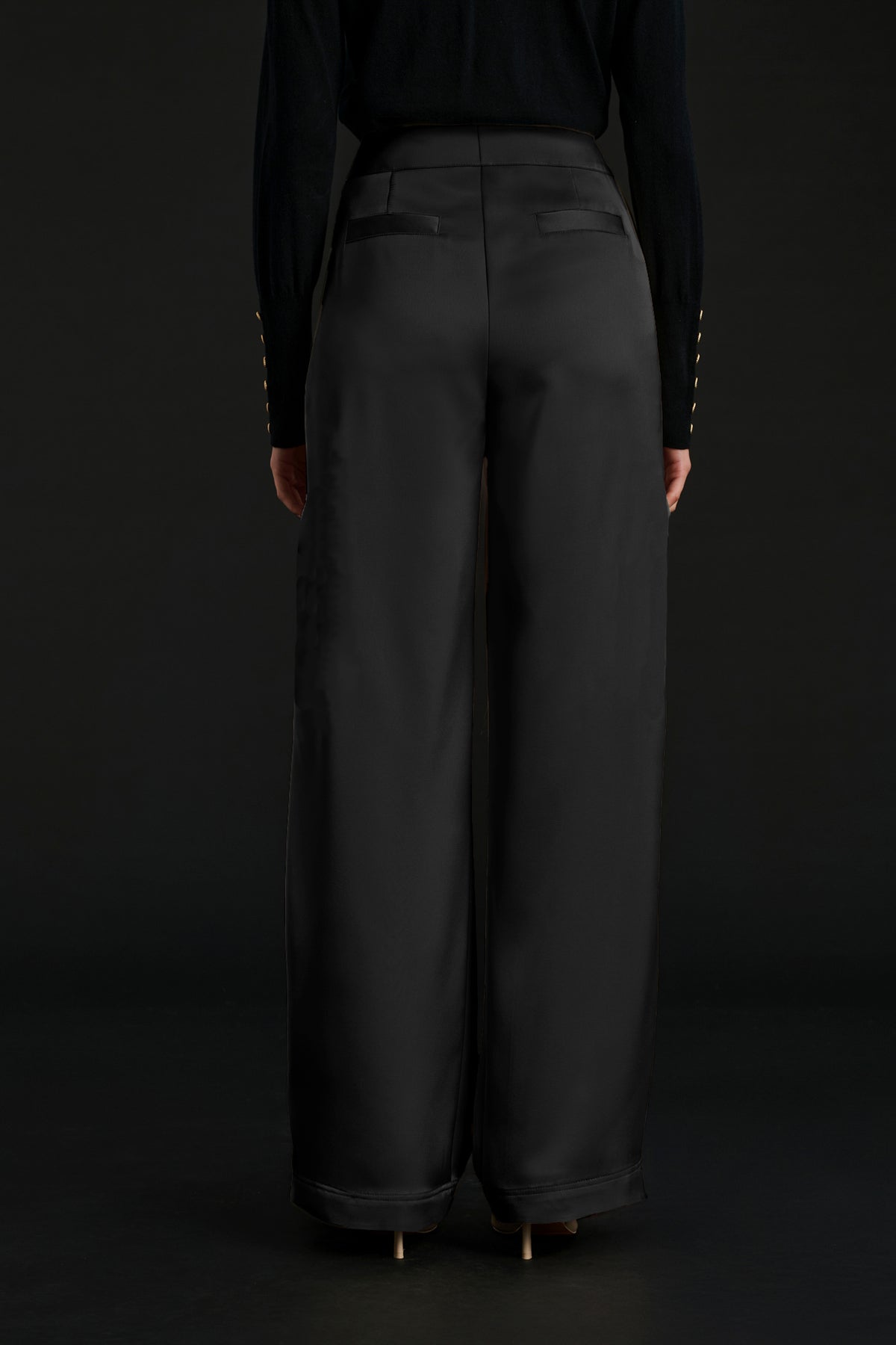 Pantalon en satin