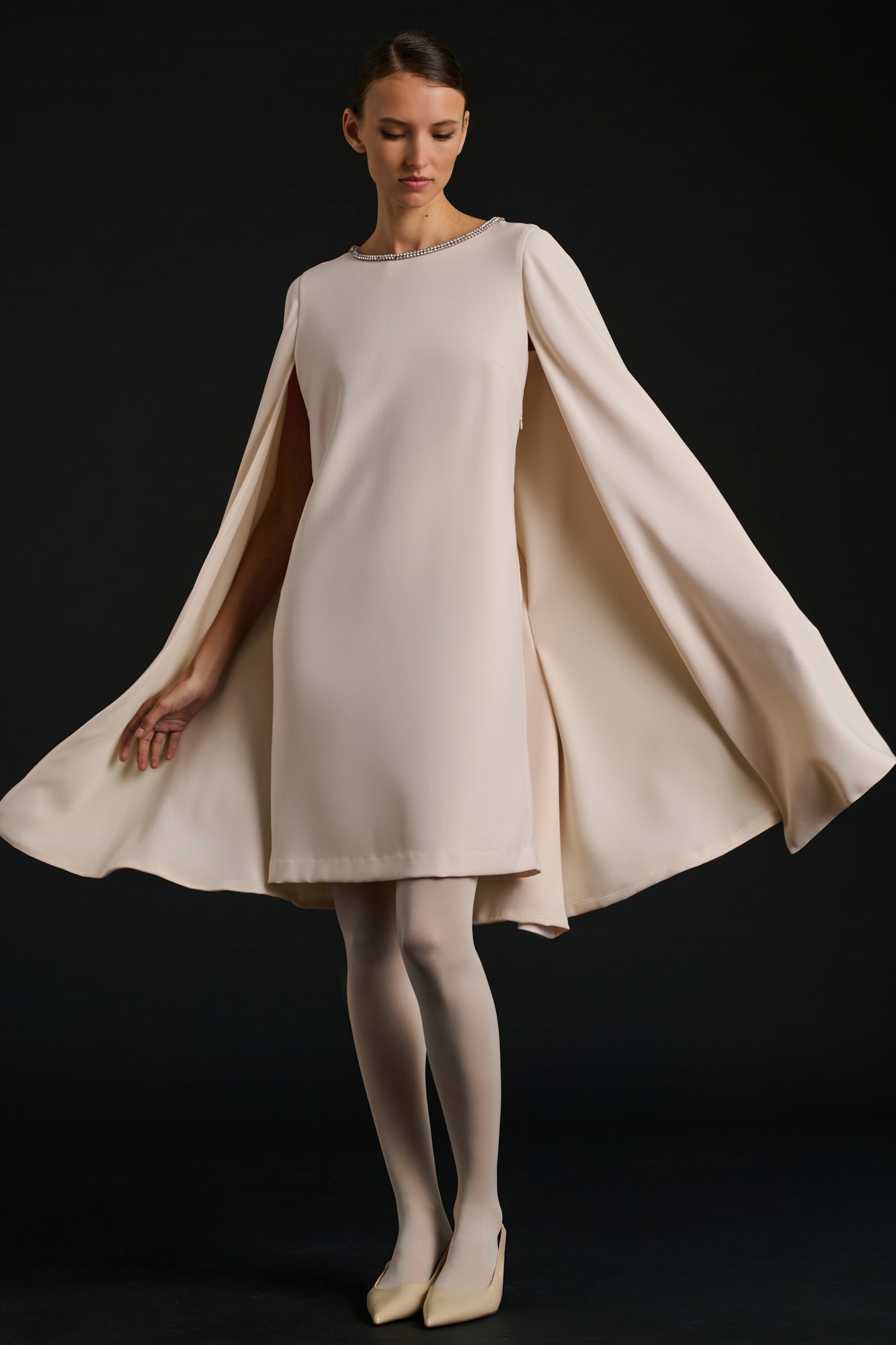 Cocktail cape dress