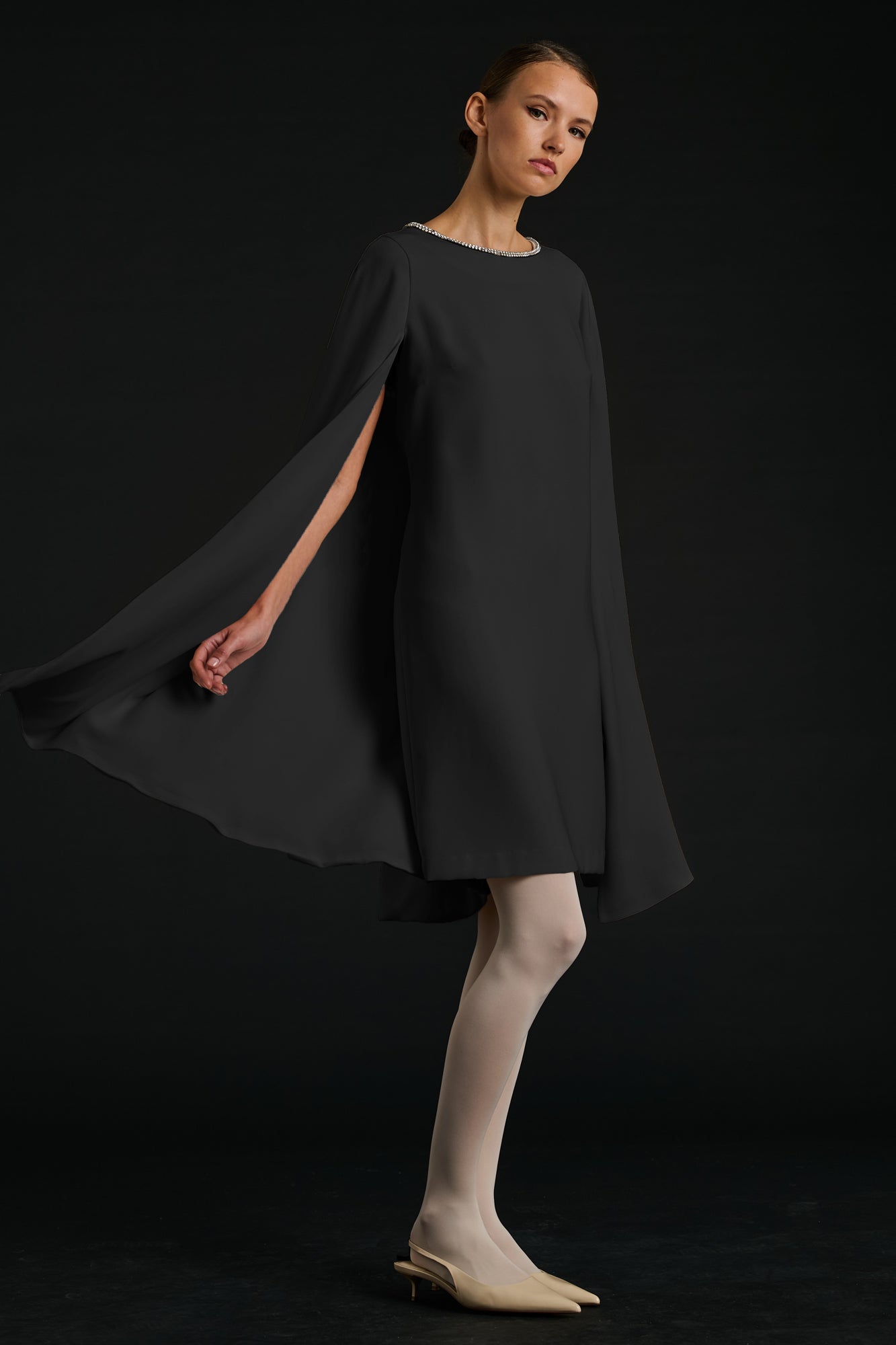 Cocktail cape dress