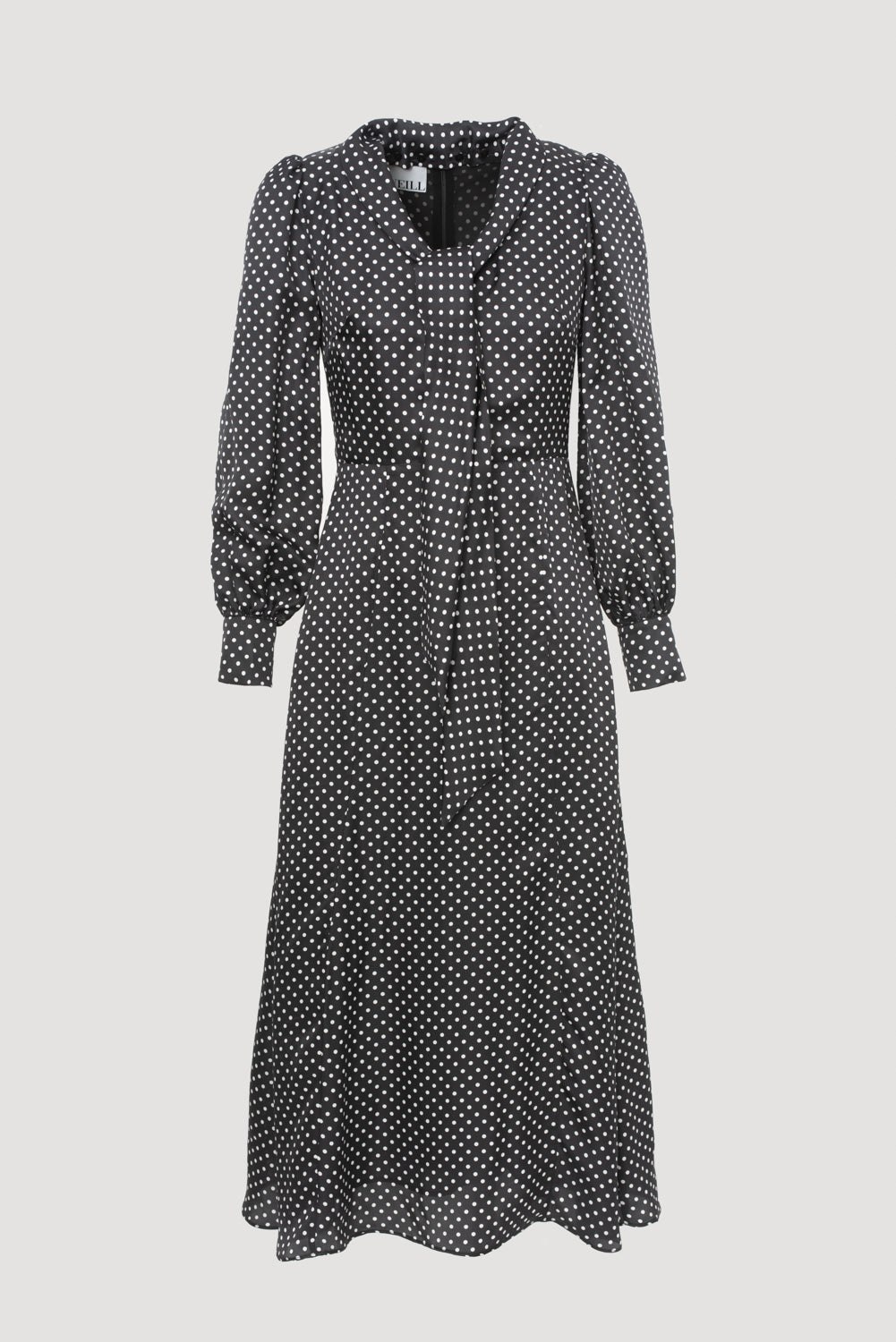 Robe longue imprimé pois