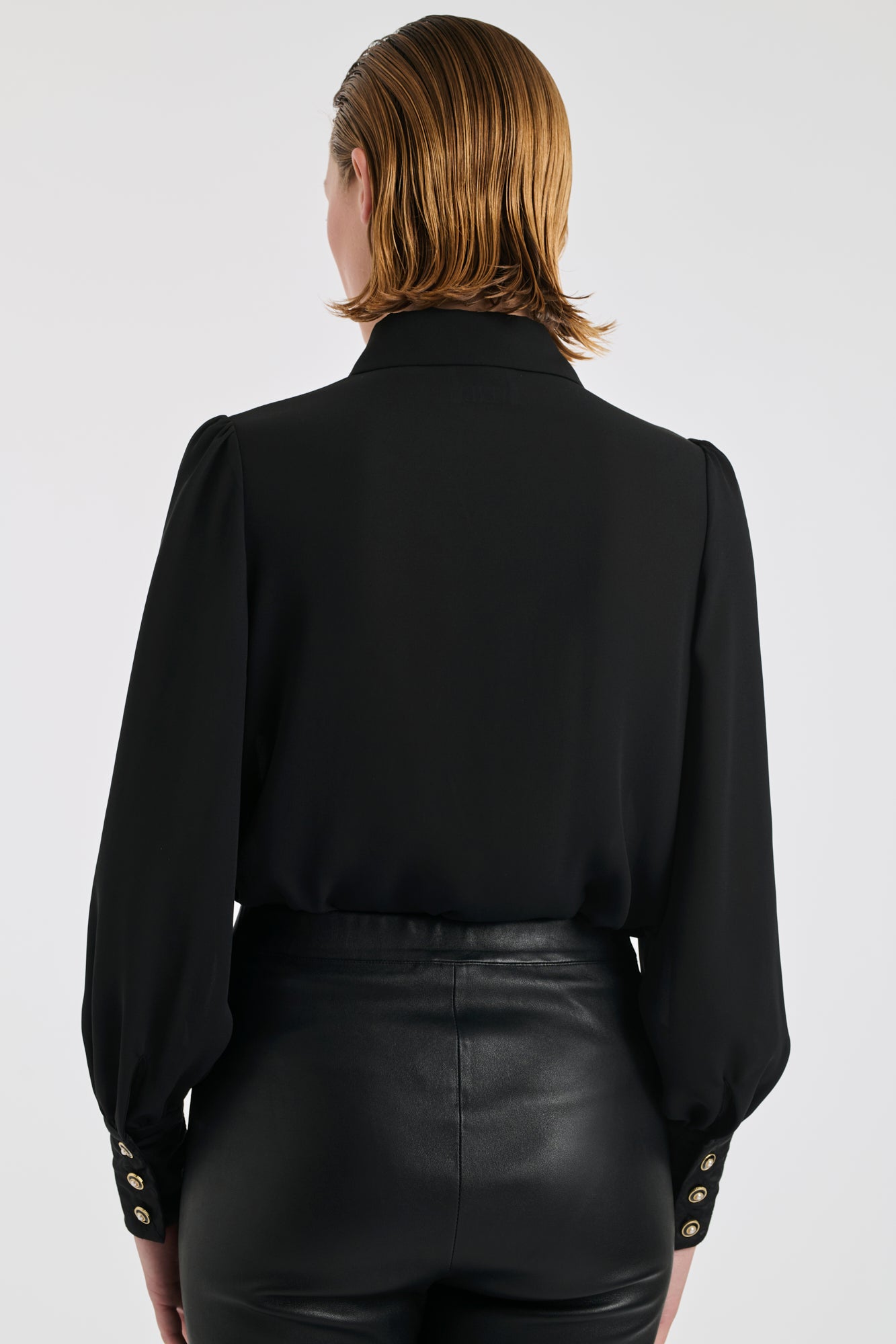 Chemise en crêpe matelassée