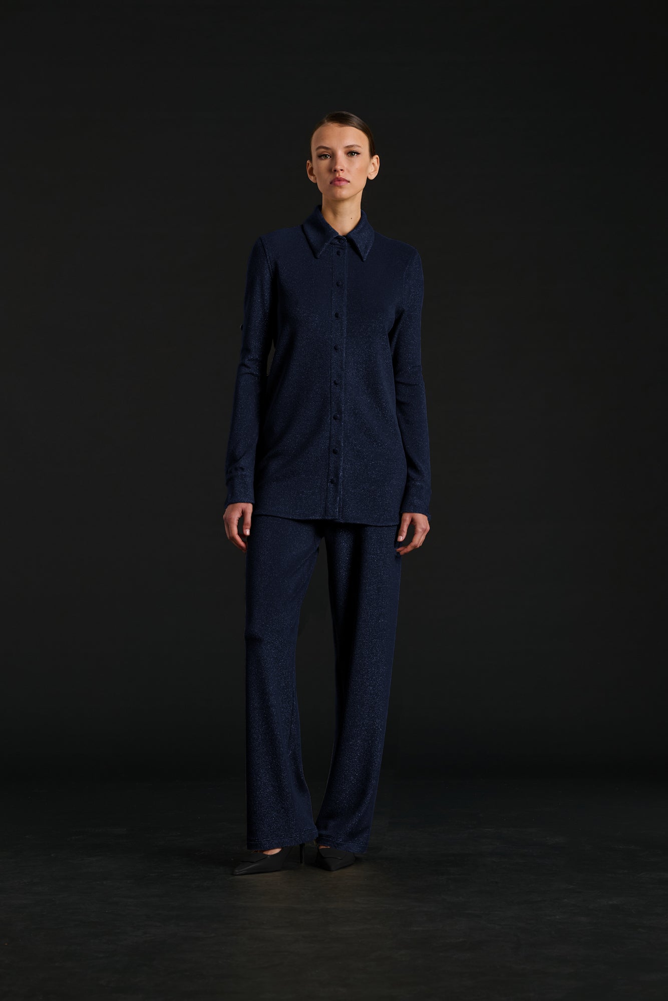 Iridescent jersey shirt