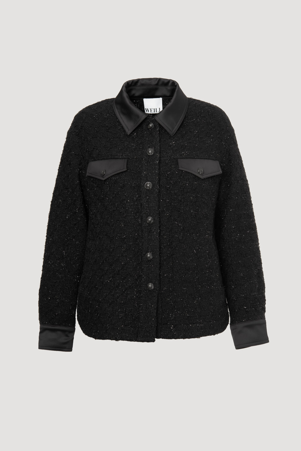 Surchemise en tweed irisé