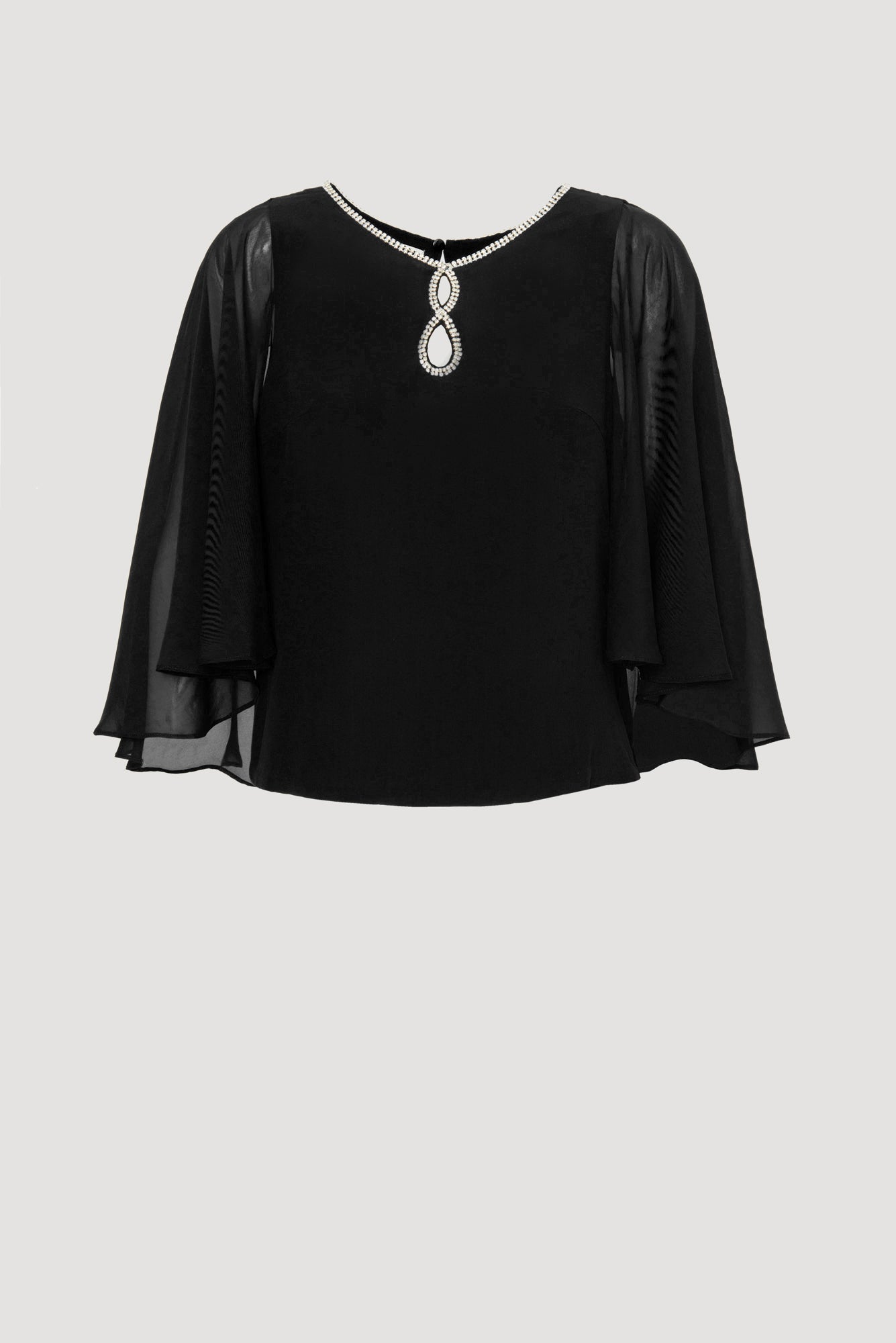 Top en soie effet cape