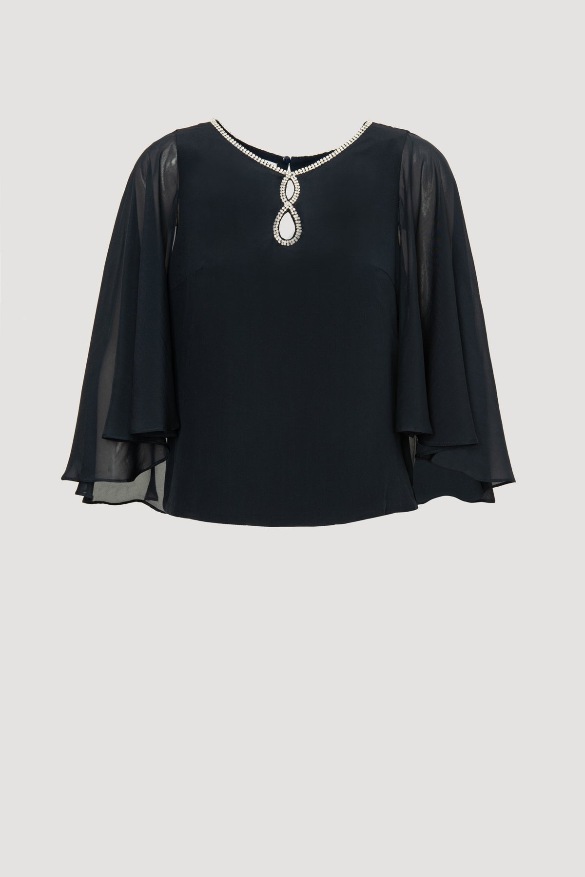 Top en soie effet cape