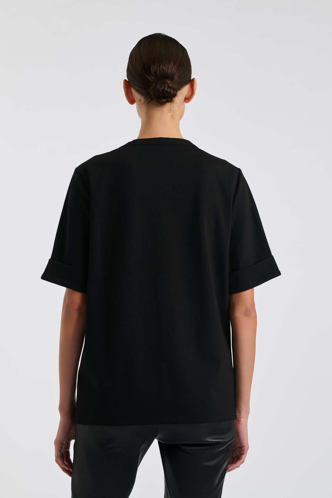 T-shirt logo strass et studs