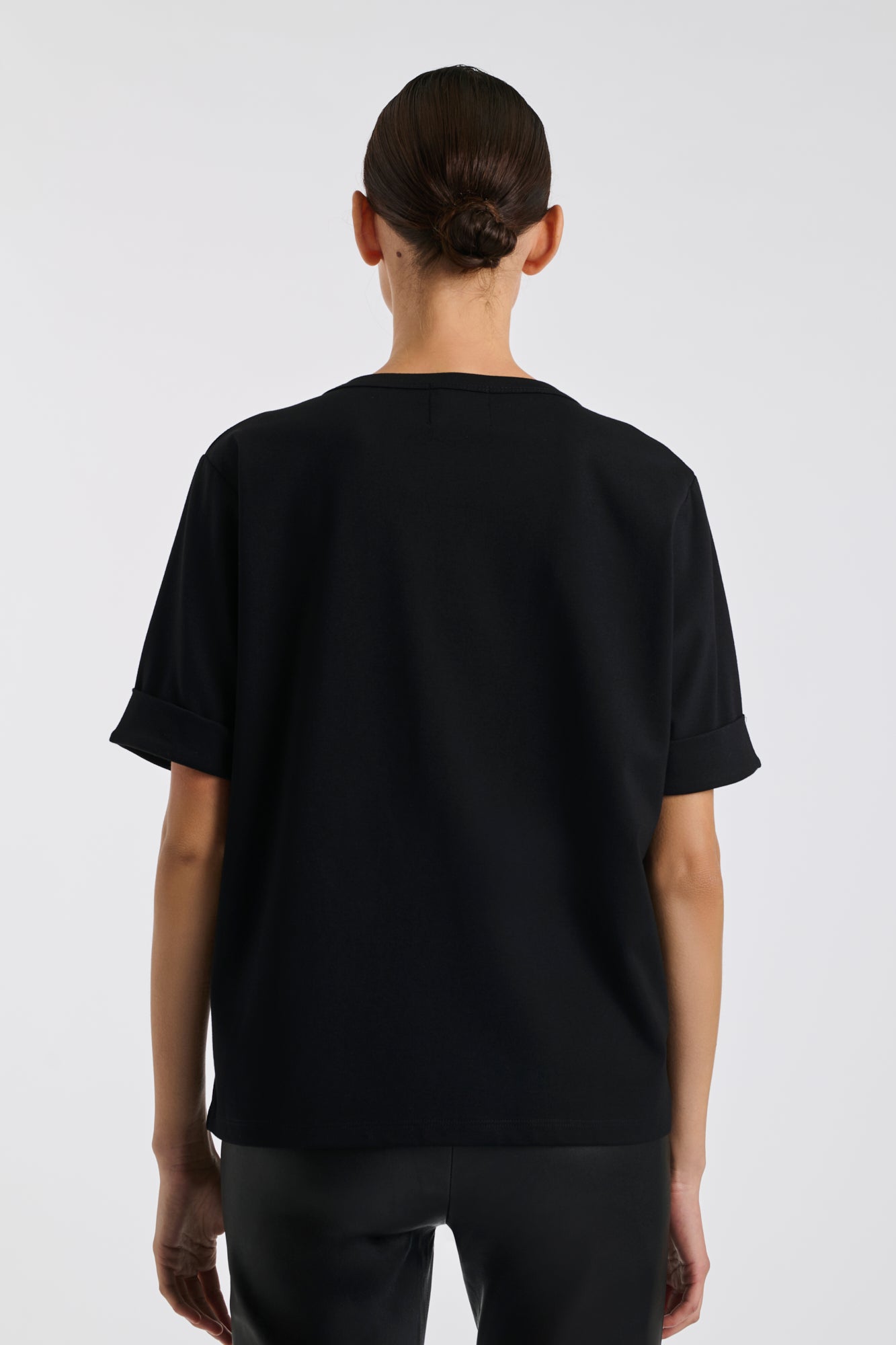 T-shirt coeur strass et studs