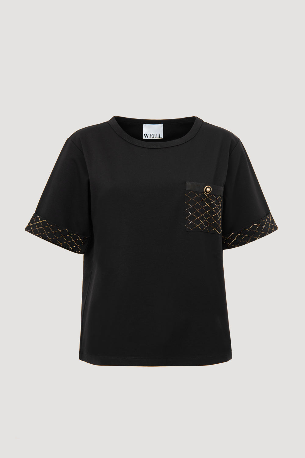 T-shirt détails effet matelassé