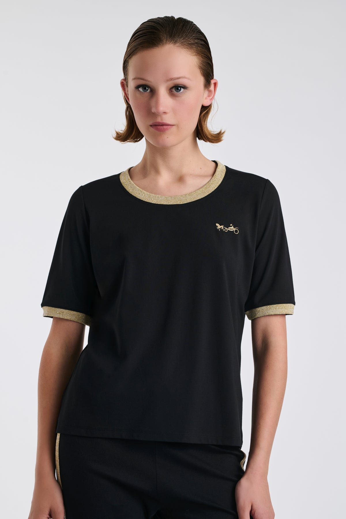 T-shirt logo irisé