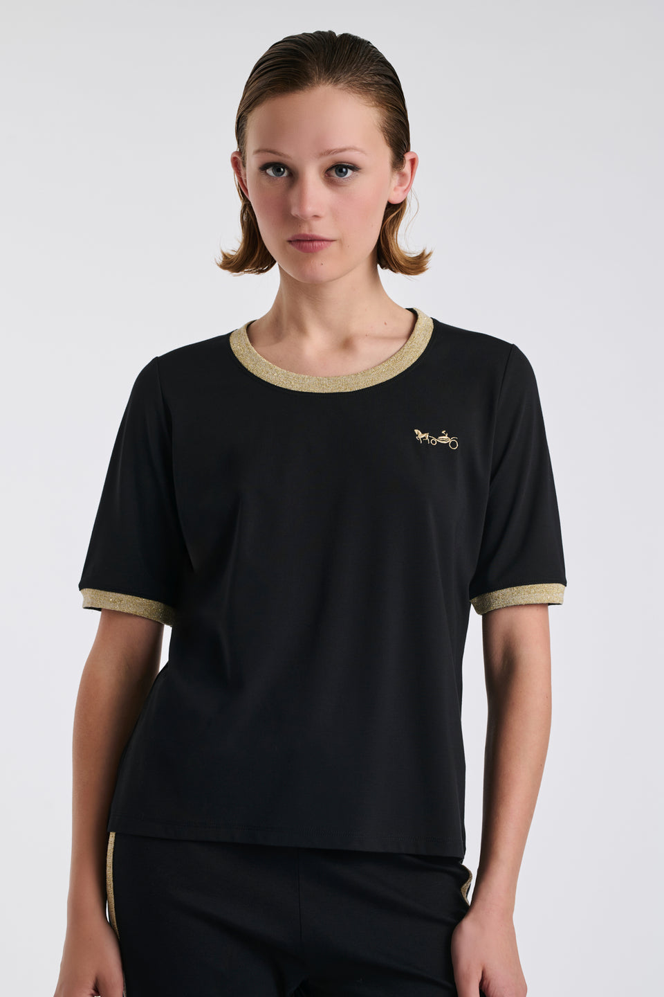 T-shirt logo irisé
