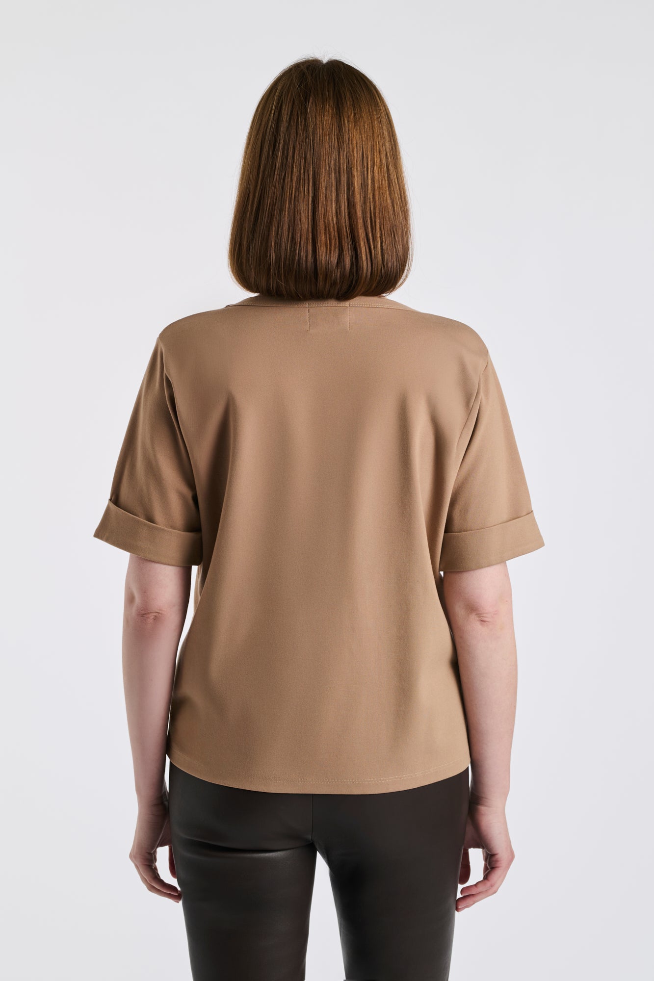 T-shirt à studs effet peau de bête