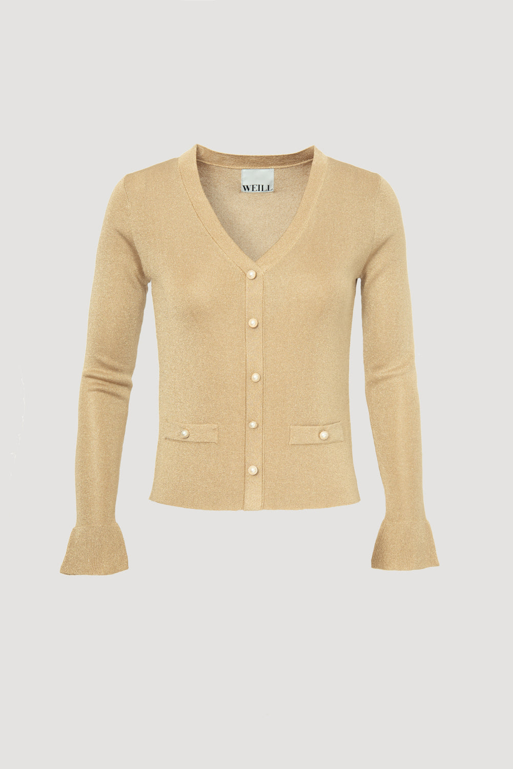 Cardigan en maille lurex