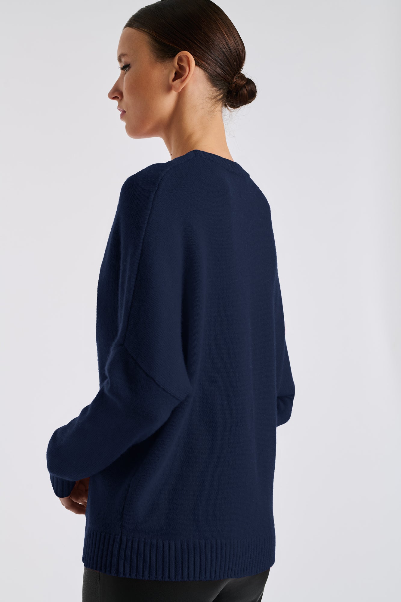 Pull en cachemire à logo strass