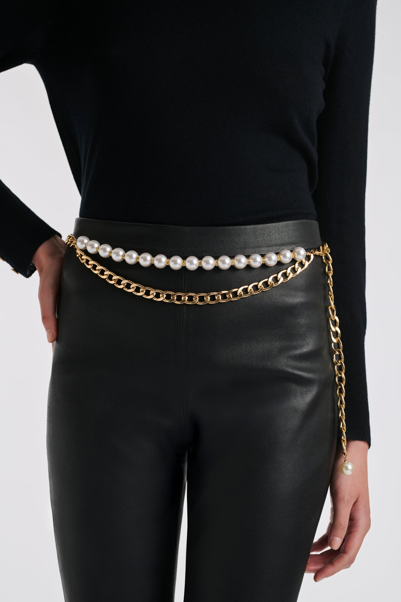 Ceinture chaine et perle