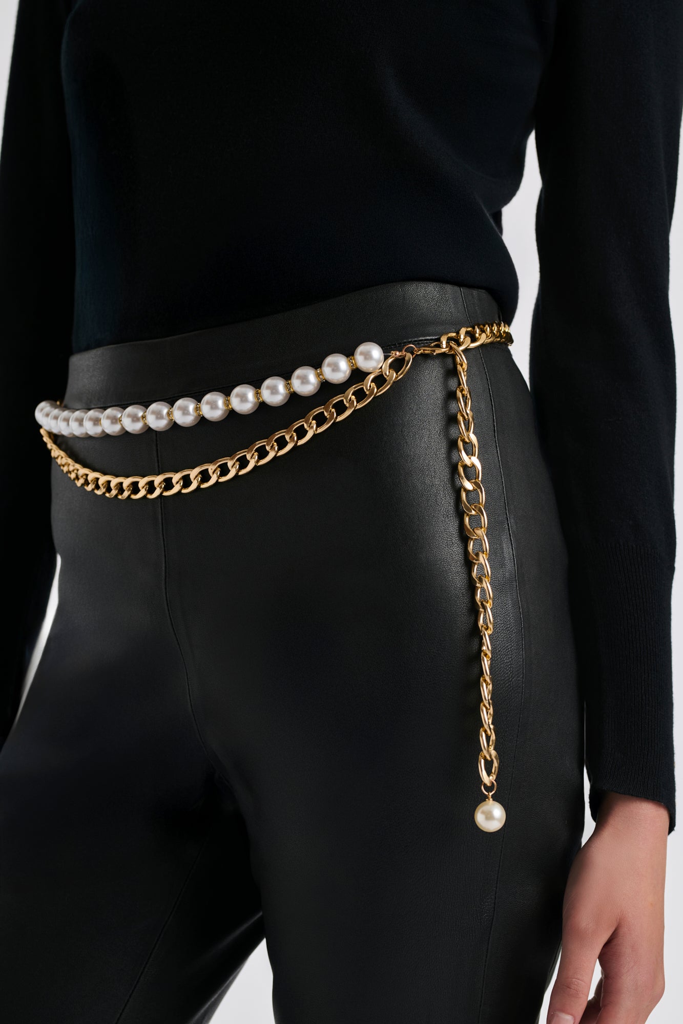 Ceinture chaine et perle