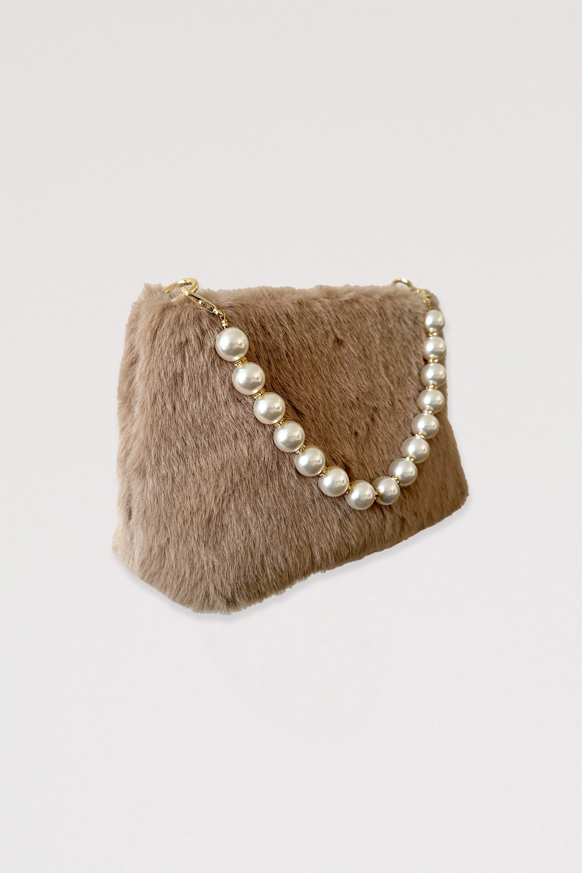 Pochette Flocon en eco-fourrure