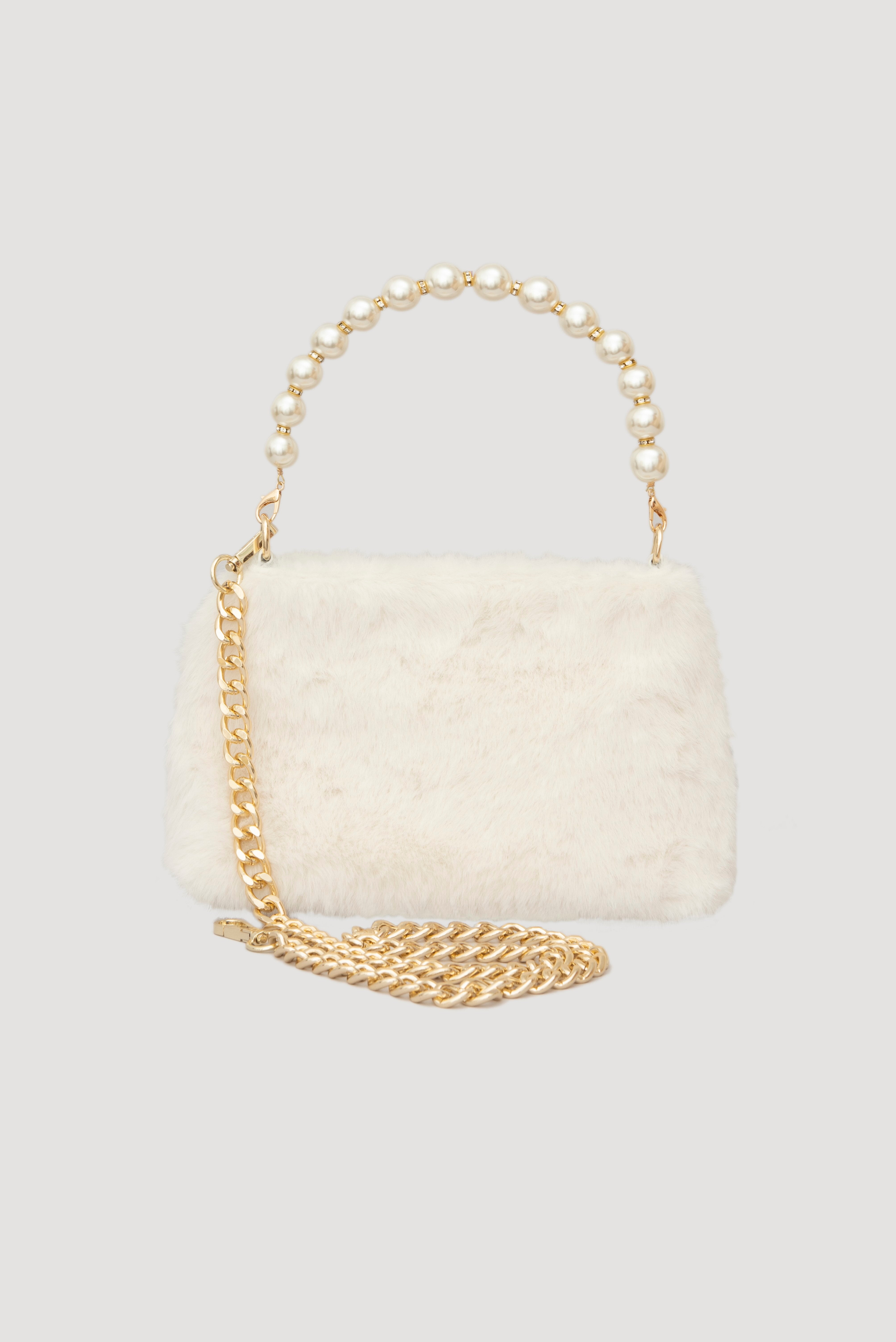 Pochette Flocon en eco-fourrure