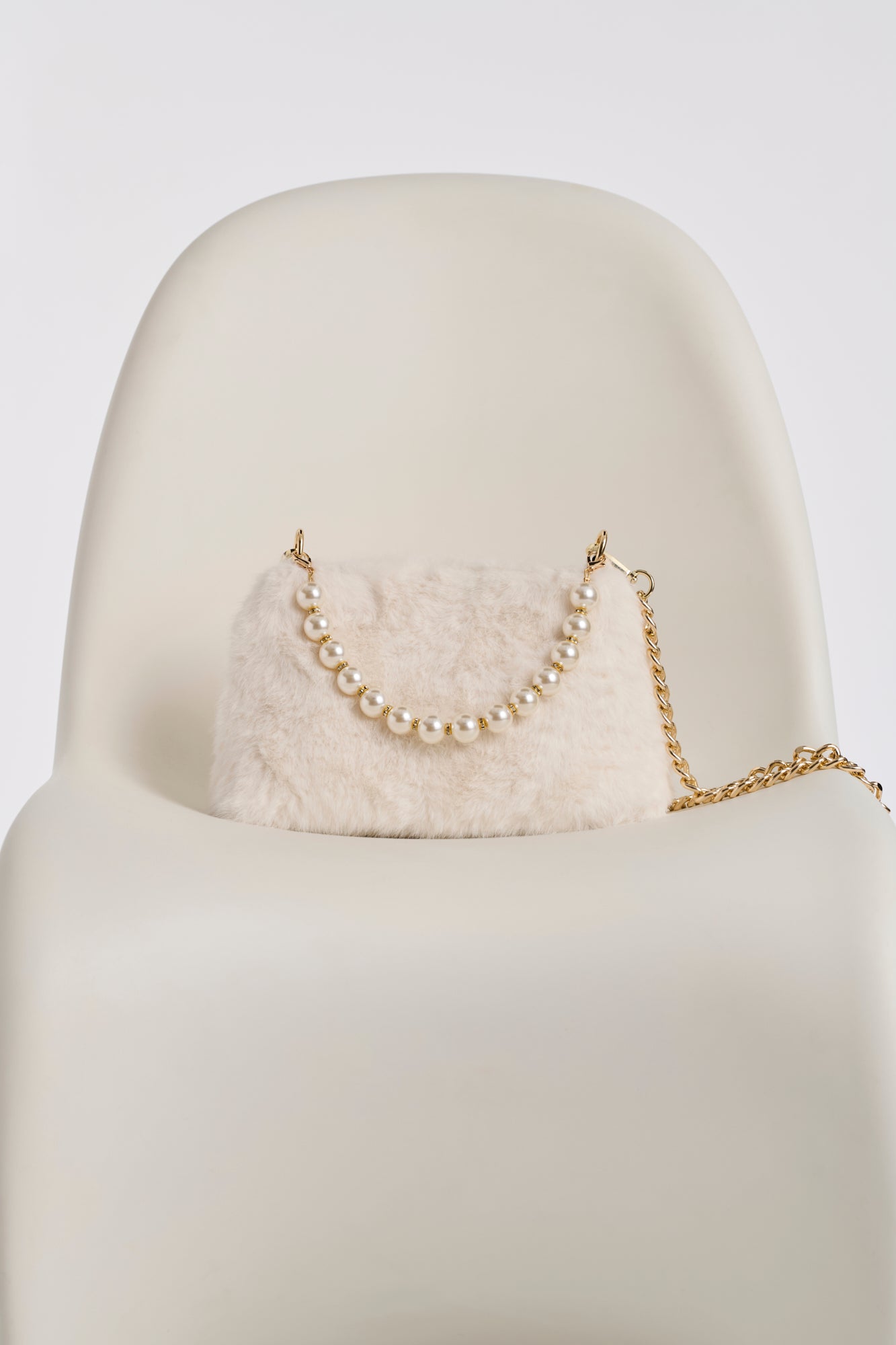 Pochette Flocon en eco-fourrure