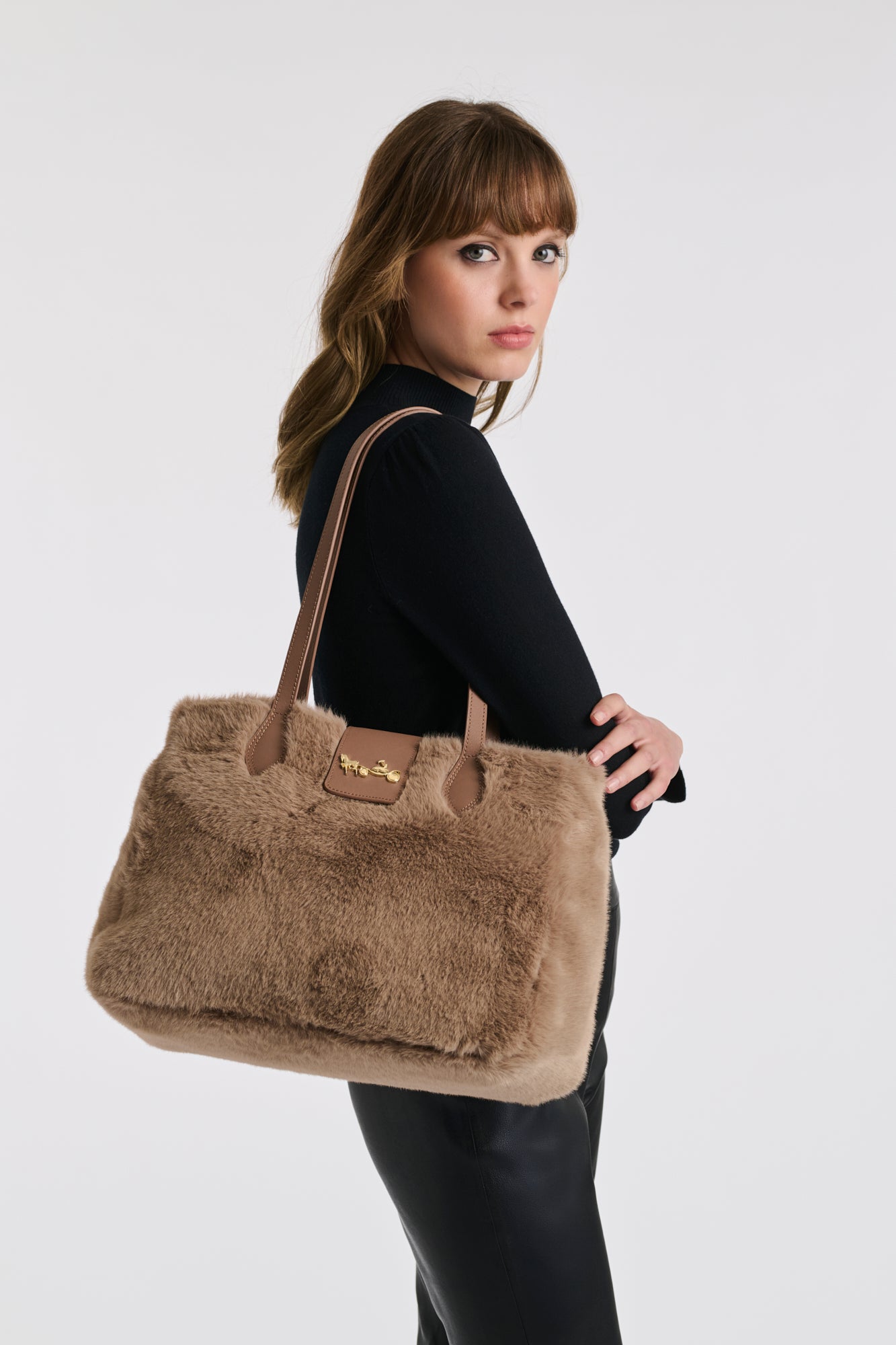 Cabas Alizée en eco-fourrure