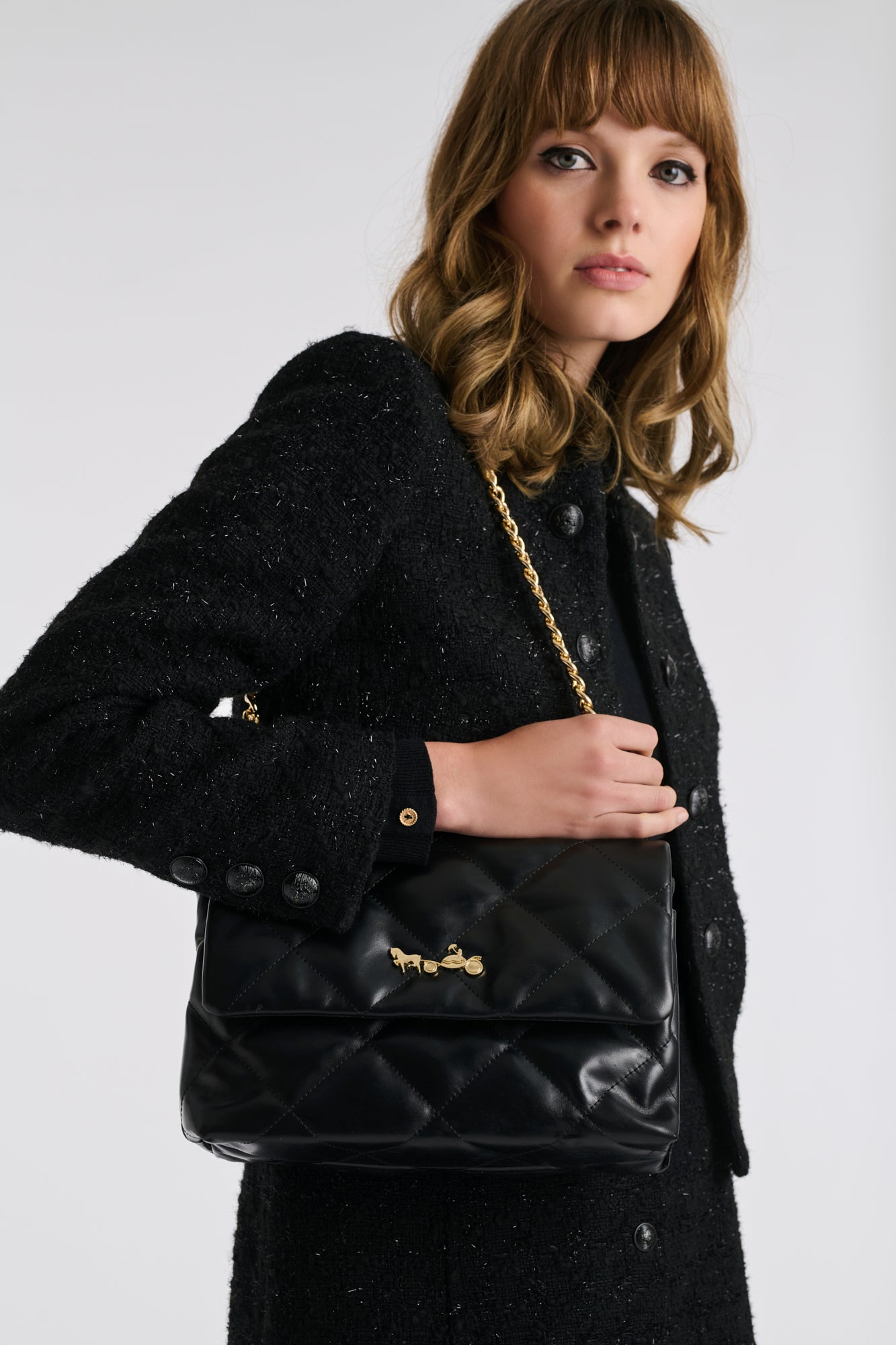 Sac Romy en cuir matelassé