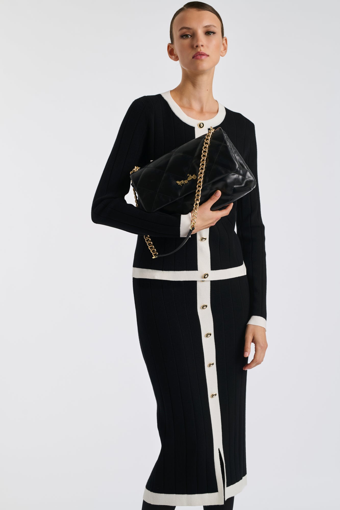 Sac Romy en cuir matelassé