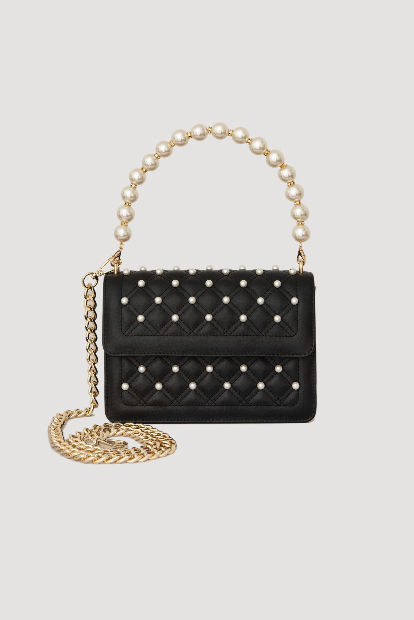 Sac Fanny en cuir et perles