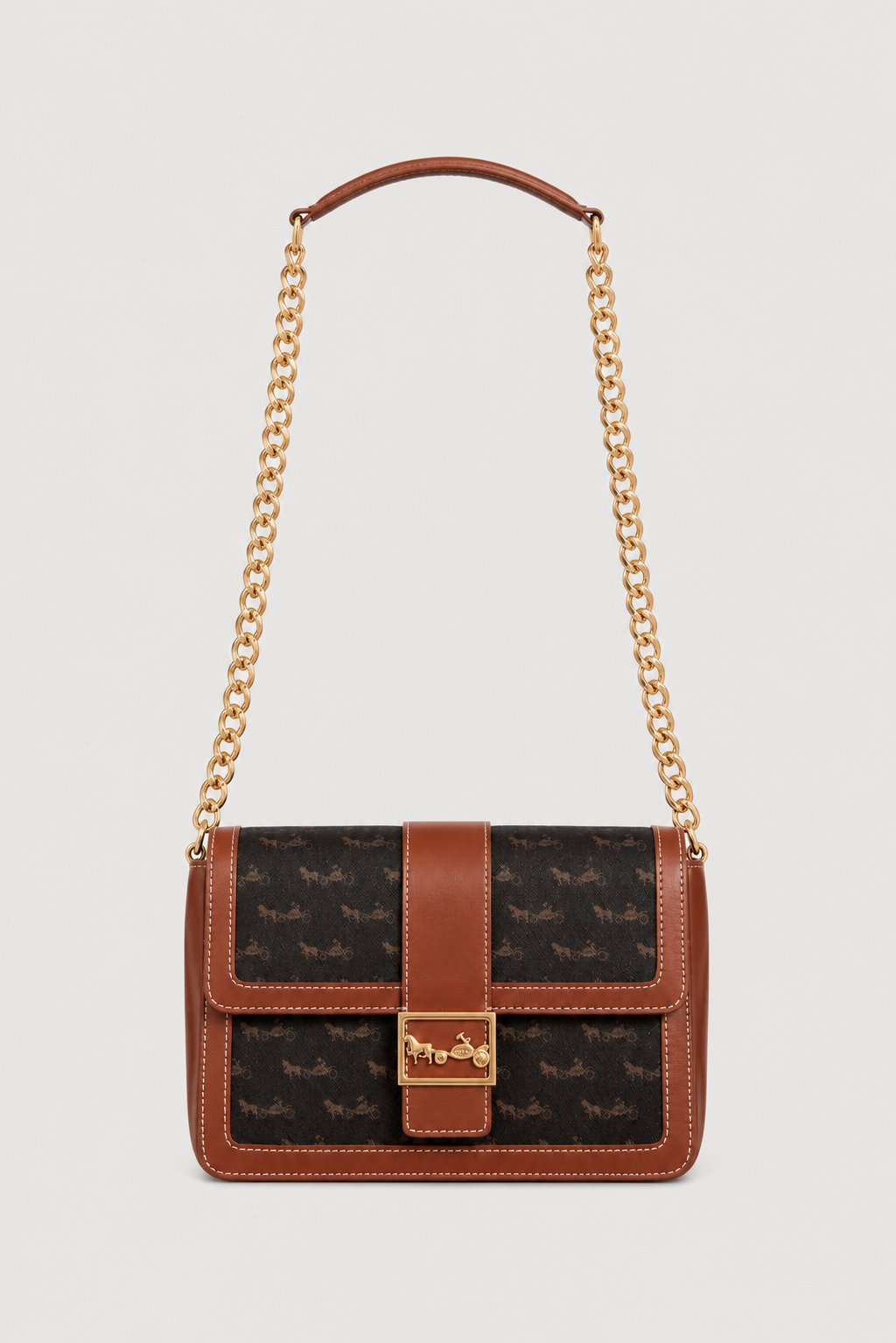 Mac Mahon bag in leather and canvas