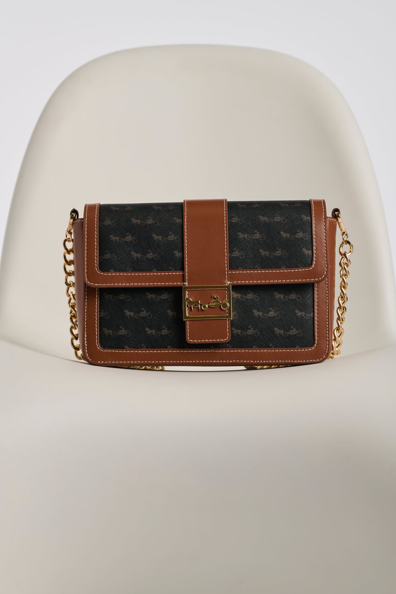 Sac Mac Mahon en cuir et toile