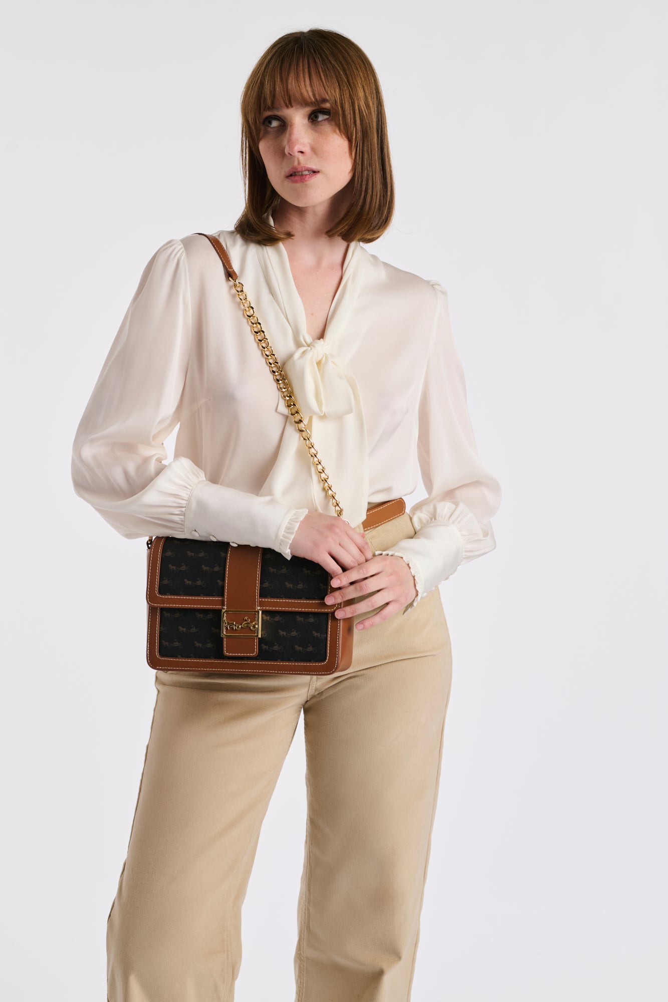 Sac Mac Mahon en cuir et toile