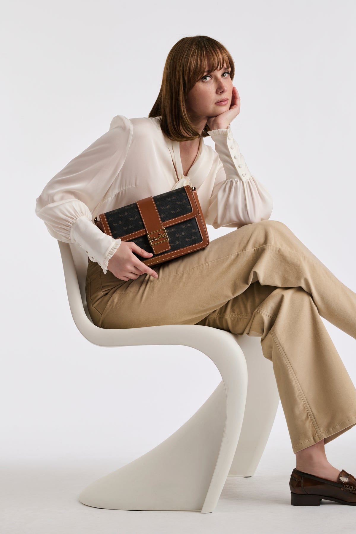 Sac Mac Mahon en cuir et toile