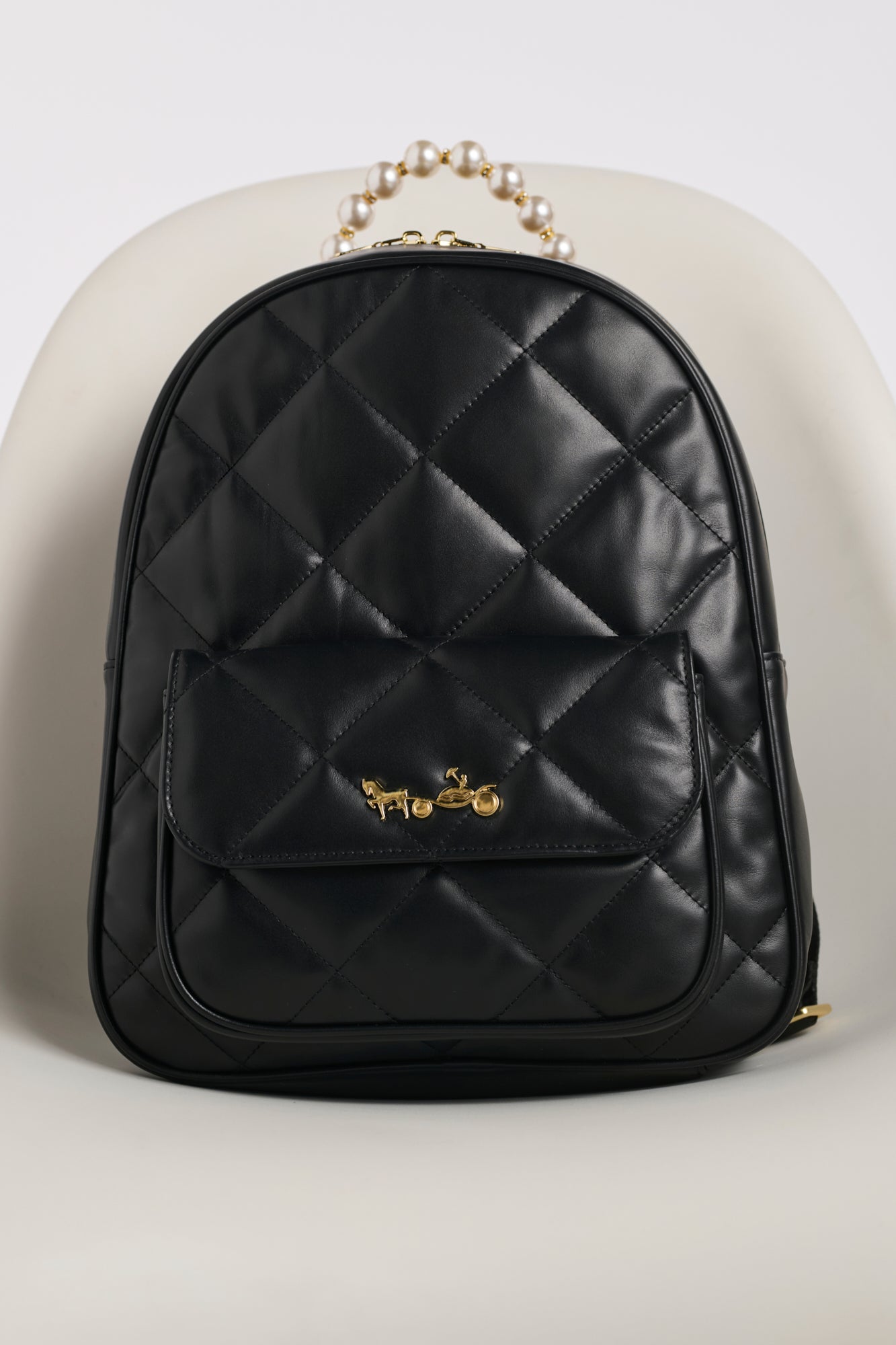 Sac à dos Léa en cuir matelassé