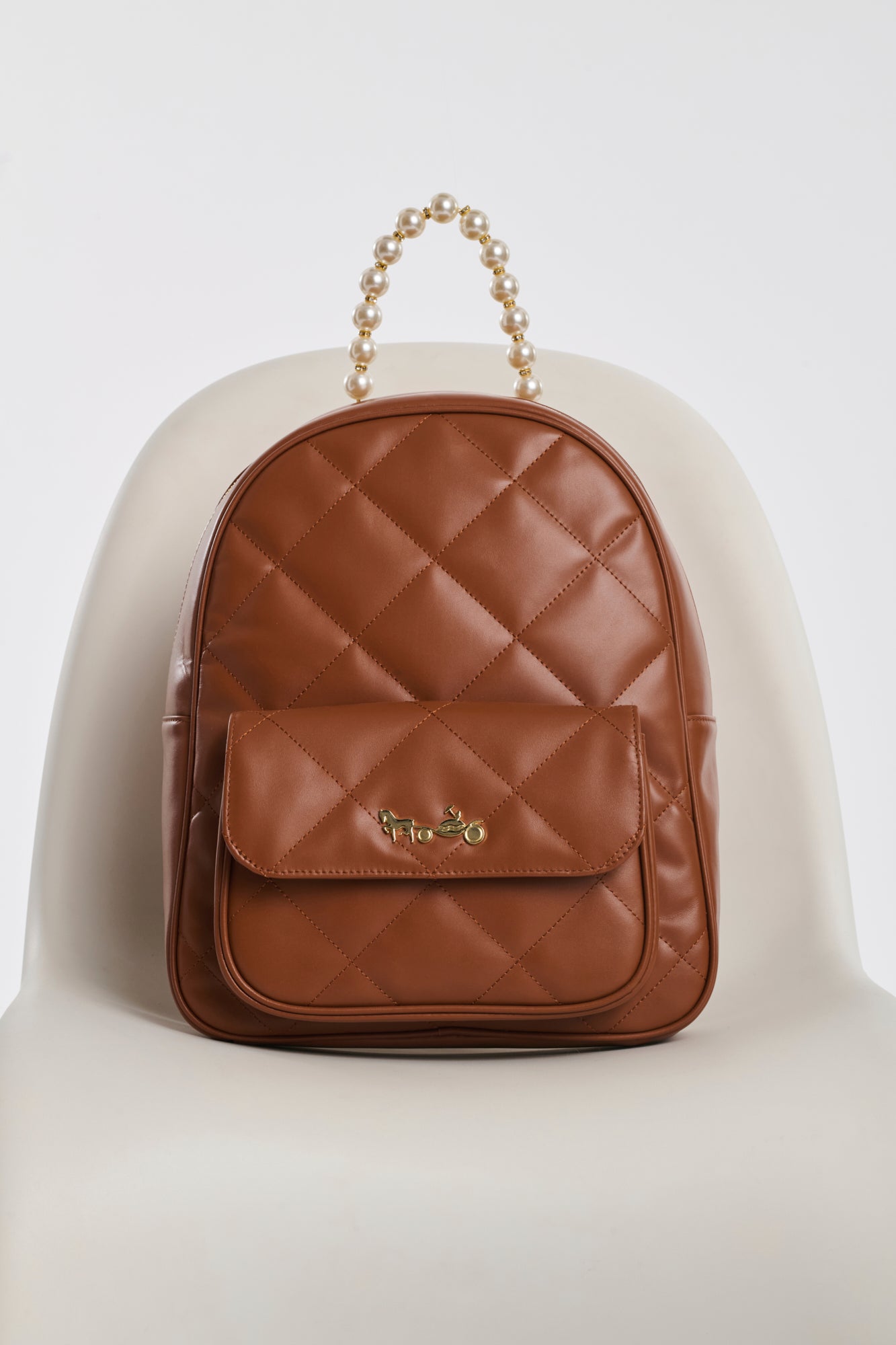 Sac à dos Léa en cuir matelassé