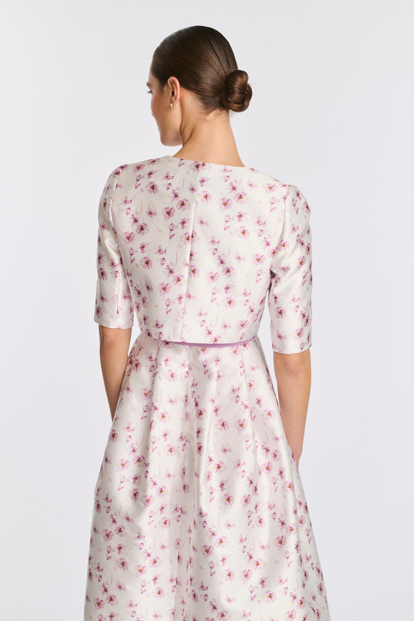 Boléro en taffetas imprimé