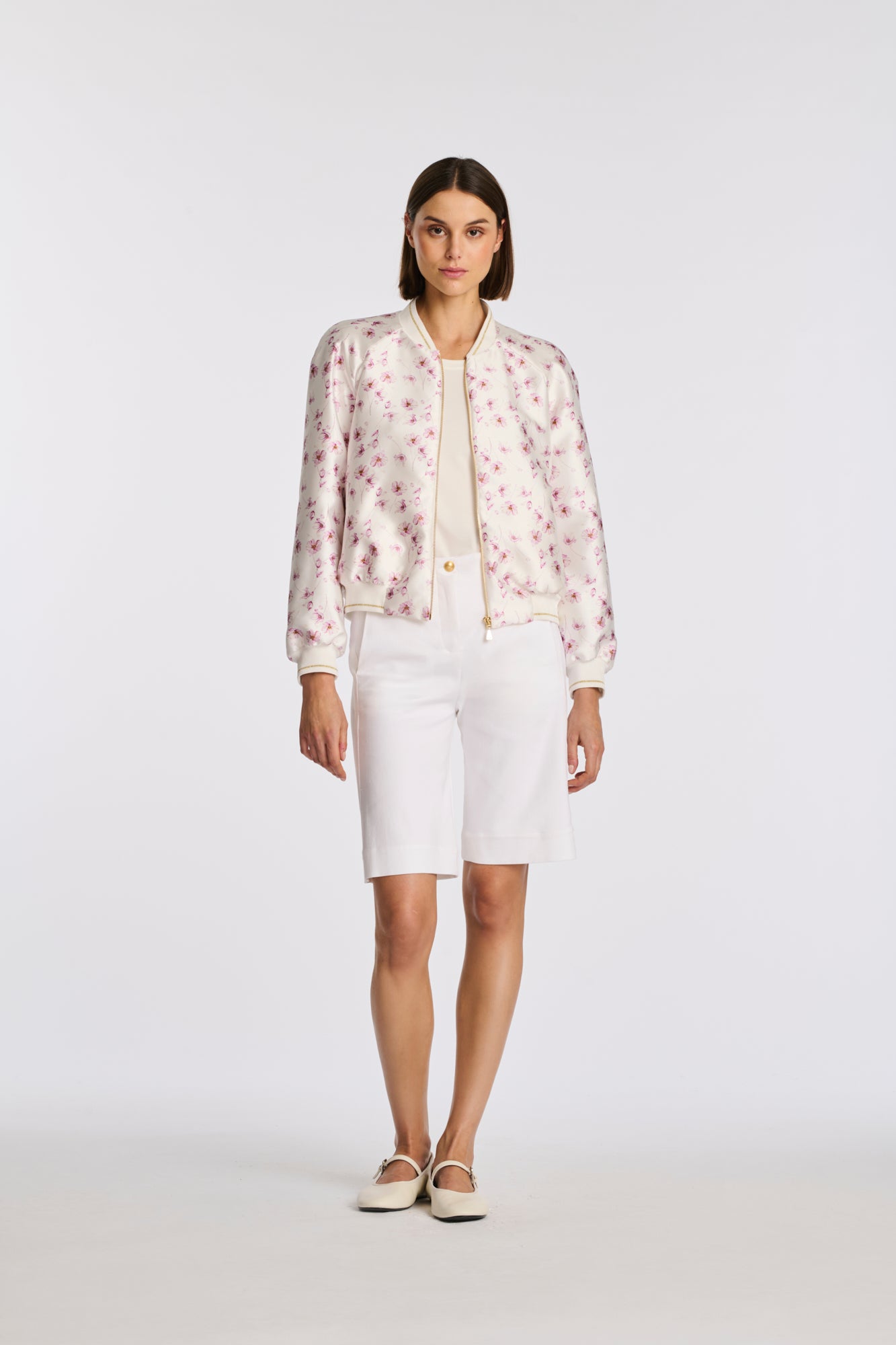 Bombers en taffetas imprimé