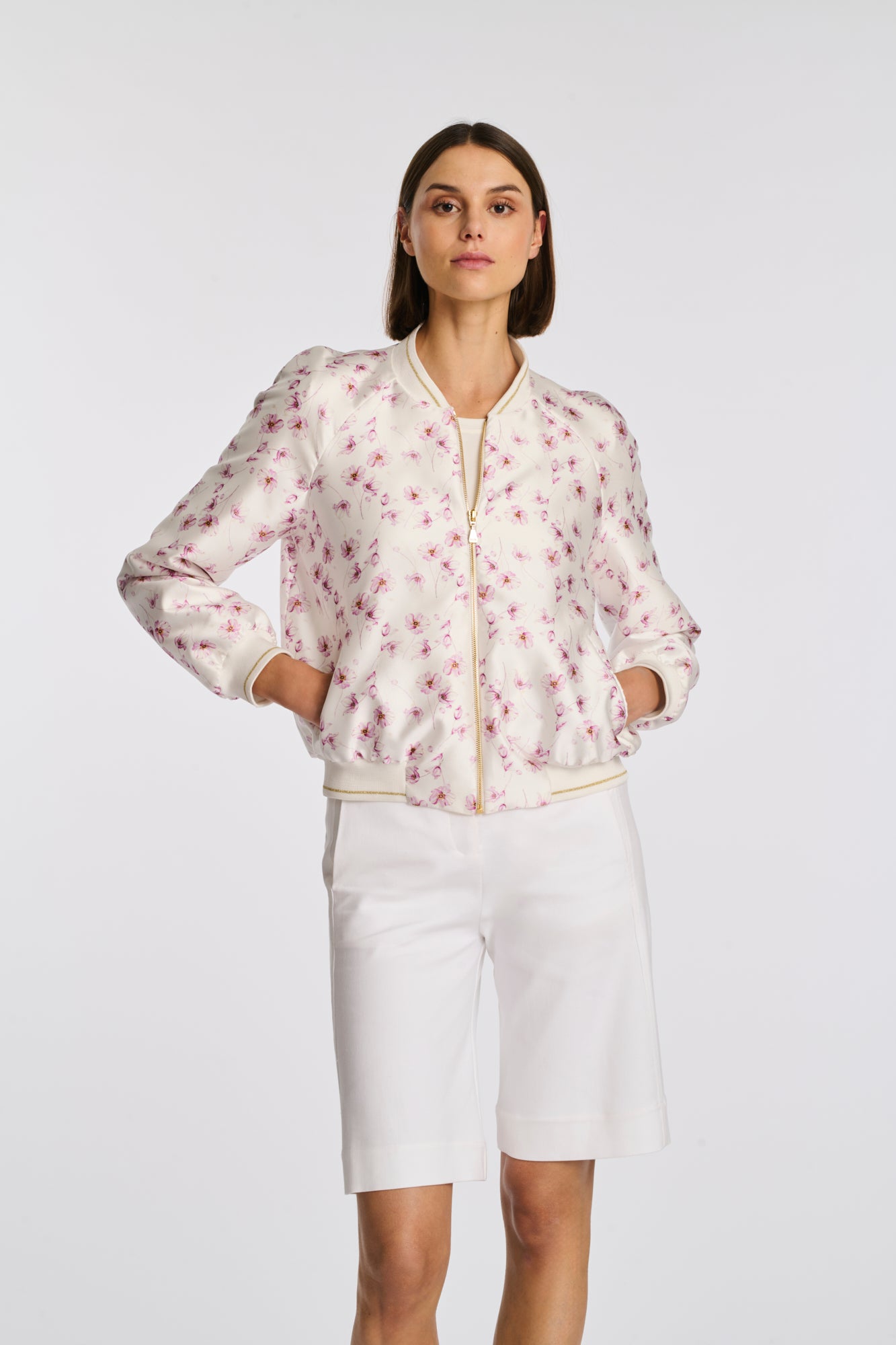 Bombers en taffetas imprimé