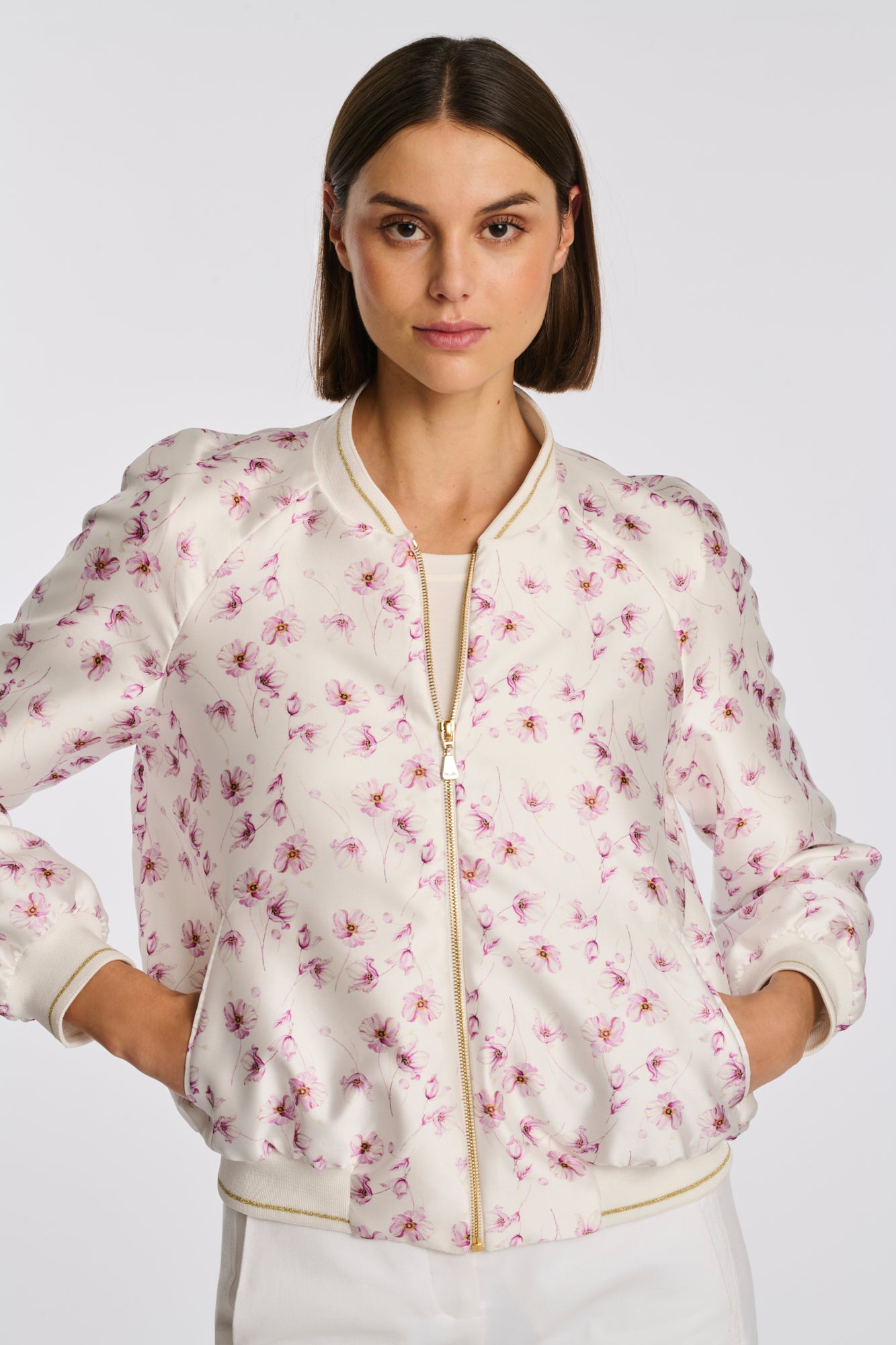 Bombers en taffetas imprimé