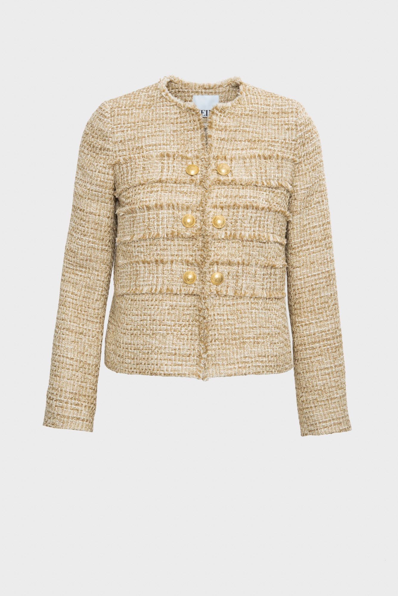 Weill Paris | Fringed tweed officer jacket
