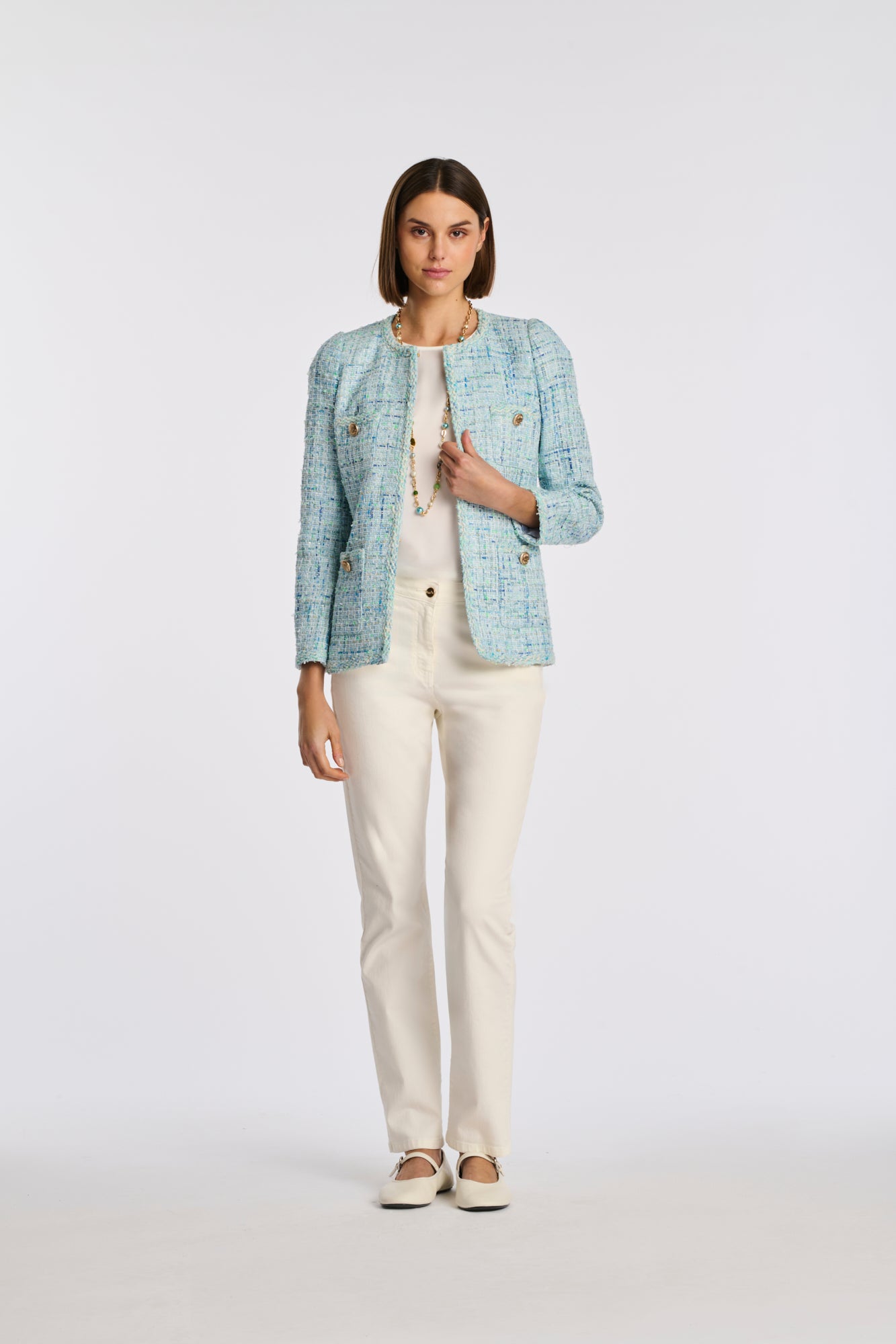 Veste en tweed fantaisie