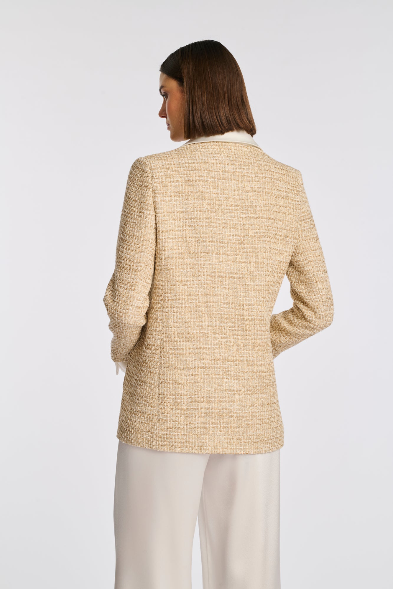 Veste chemise en tweed
