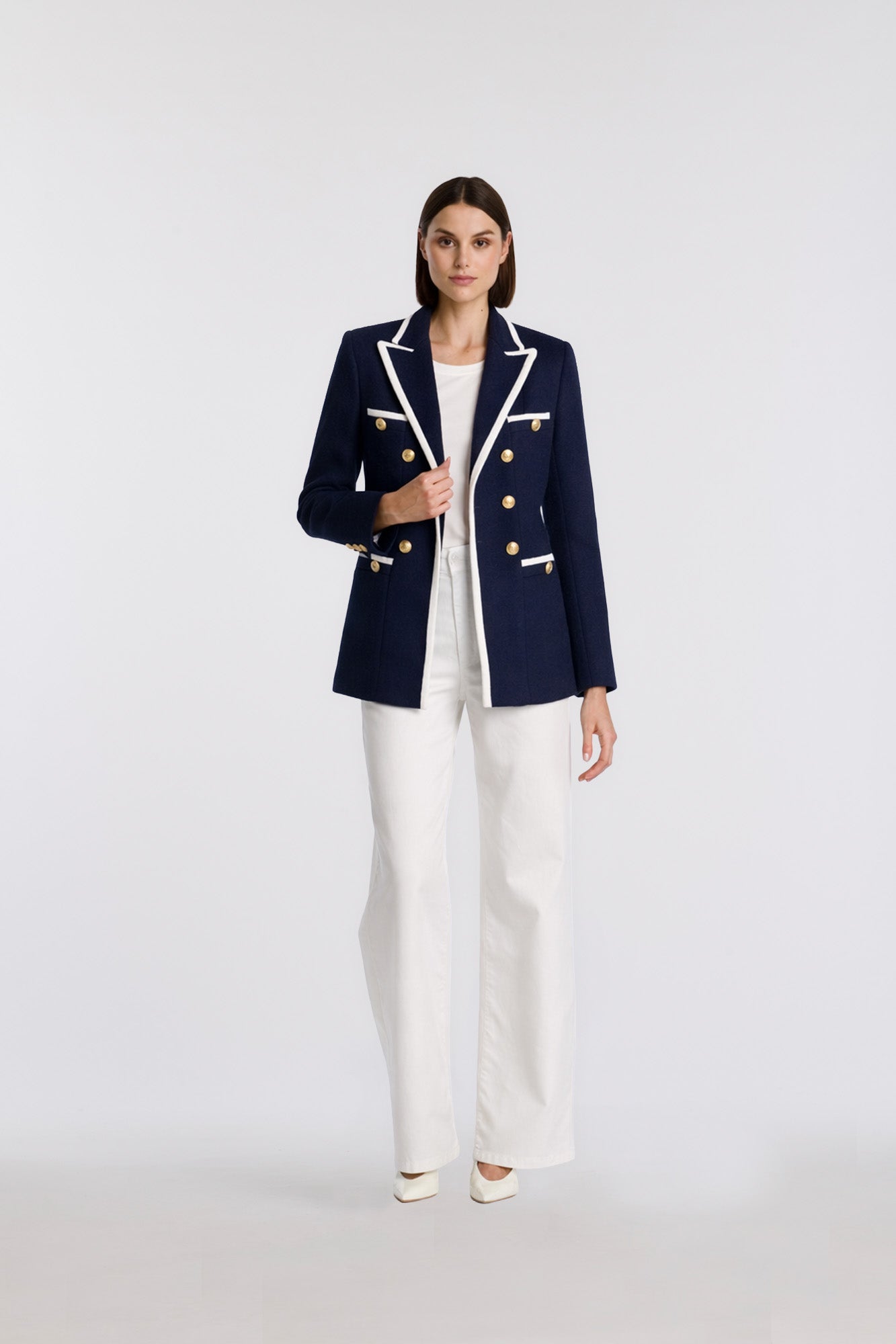 Blazer en bouclette de coton