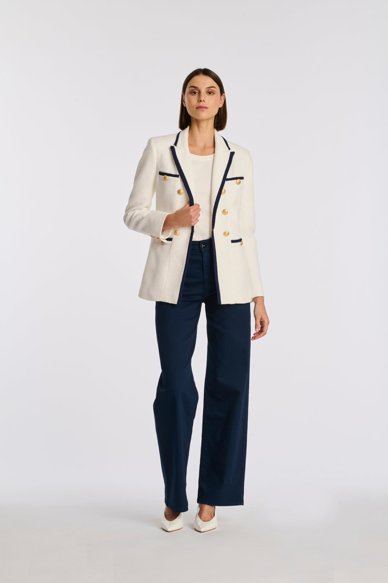 Blazer en bouclette de coton
