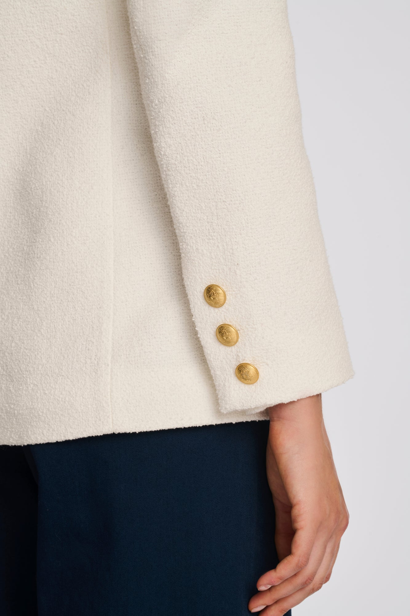 Blazer en bouclette de coton