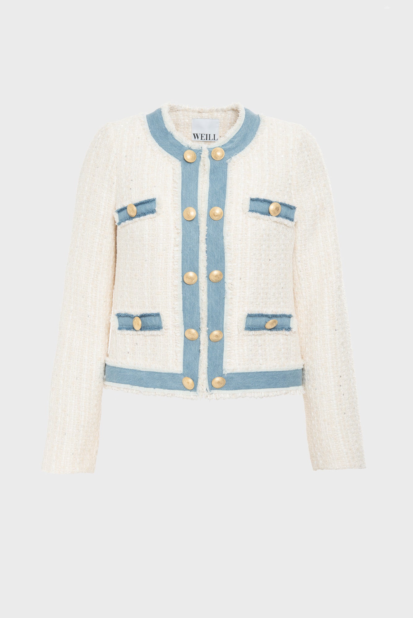 Veste en tweed et jean