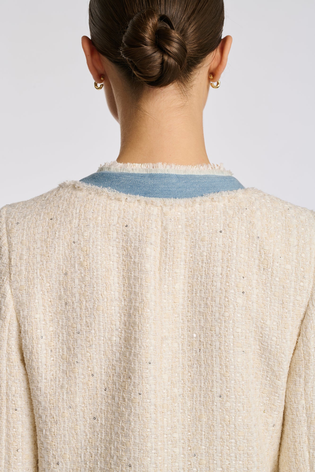 Veste en tweed et jean